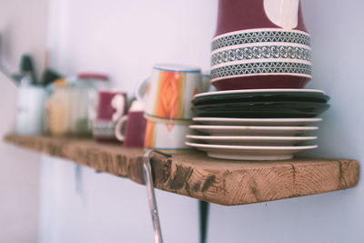 Close-up of objects on table