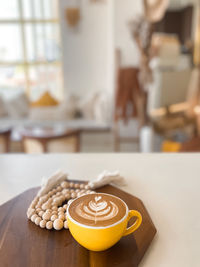 Close-up of dessert on table