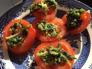 Close-up of salad in plate