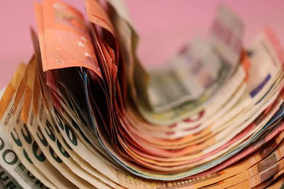 Close-up of multi colored pencils