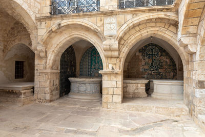 Entrance of historic building