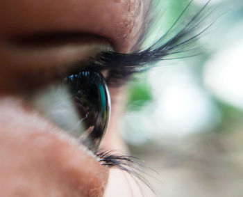 Extreme close-up of woman eye