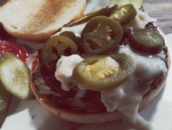 Close-up of served food