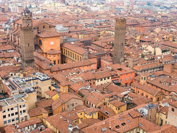 High angle view of cityscape