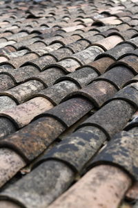 Full frame shot of roof tiles