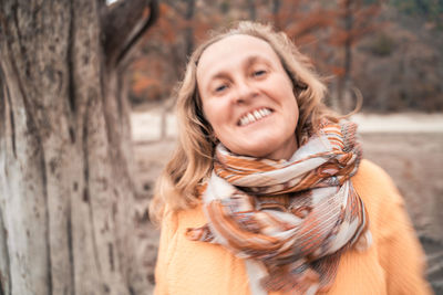 Portrait of a smiling young woman