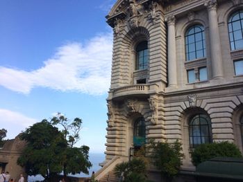 Low angle view of historical building against sky