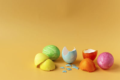 Close-up of fruits on table