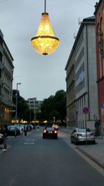 City street at night