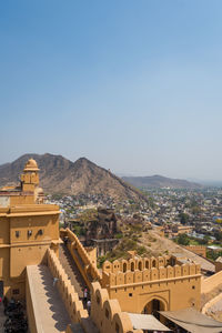 Amber fort - the beautiful architecture in pink city, jaipur, rajasthan, india -public place