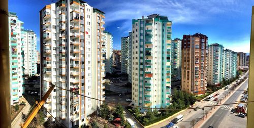 City skyline against sky