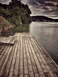 Pier on lake