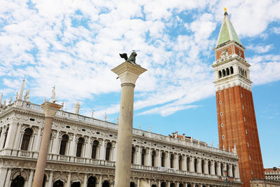 Low angle view of historical building against sky