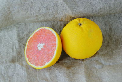 High angle view of fruits