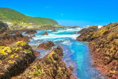 Scenic view of sea against sky