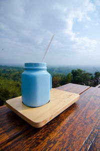 Close-up of drink on table