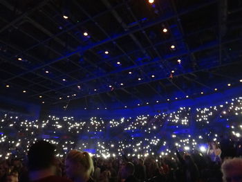 Crowd at music concert