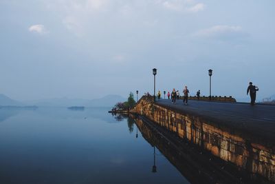 Reflection of trees in water