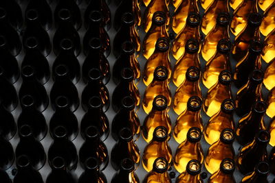 Full frame shot of bottles