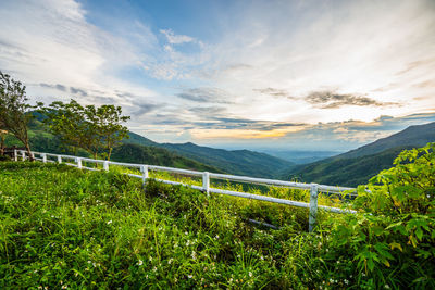 Scenic view of landscape against sky