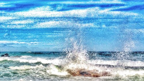 Scenic view of sea against sky