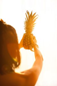 Cropped image of woman holding hands