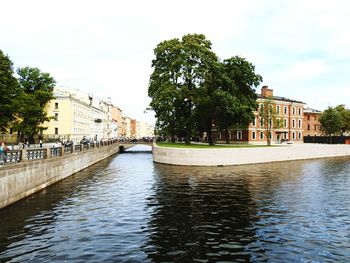 View of buildings in city against sky