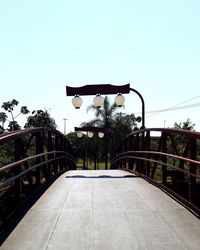 Walkway leading to footbridge