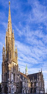 Low angle view of historical building against sky