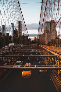 View of suspension bridge