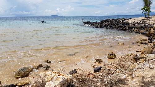 Scenic view of beach