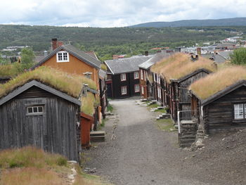 Houses against sky