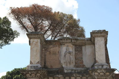 Low angle view of historical building against sky