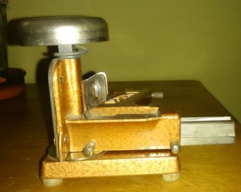 Close-up of kitchen utensils on table