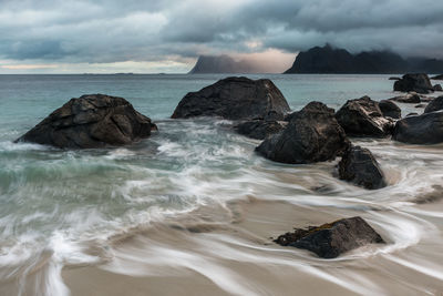 Scenic view of sea against sky