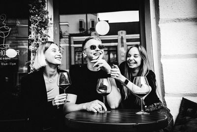 Group of people in restaurant