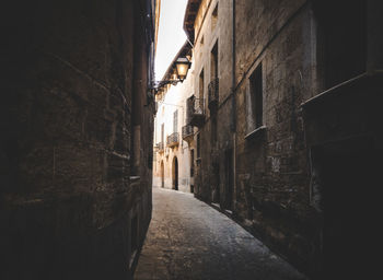 Alley amidst buildings in city