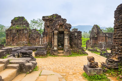 Old temple against sky