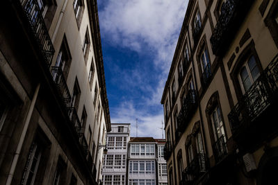 Low angle view of buildings against sky