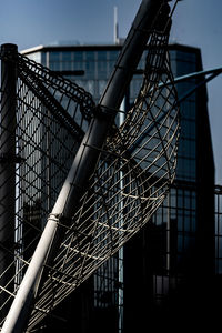 Low angle view of modern building against sky