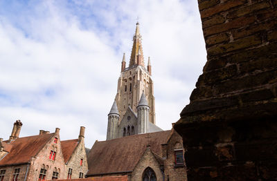 Tower of church of our lady in bruges