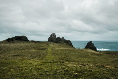 Scenic view of sea against sky