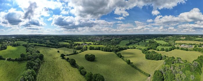 Scenic view of landscape against sky