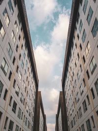 Low angle view of buildings against sky