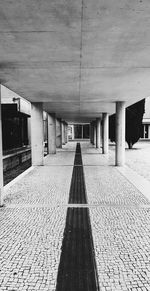 Empty corridor of building