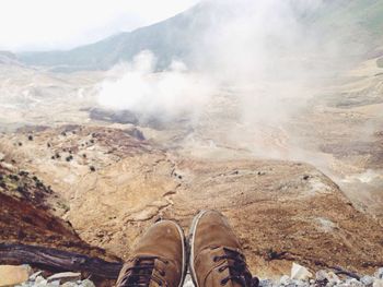 Scenic view of rocky mountains