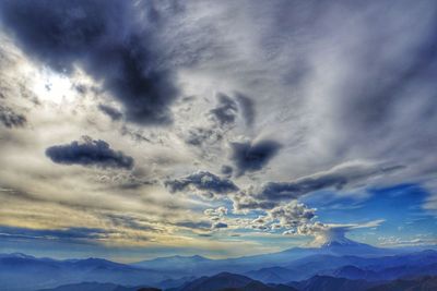 Low angle view of clouds in sky