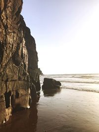 Rock formations at seaside