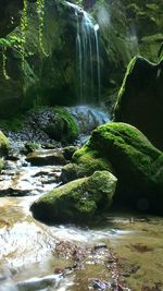 River flowing through rocks