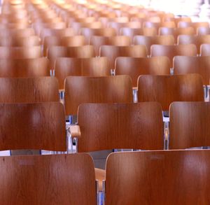 Empty seats at auditorium